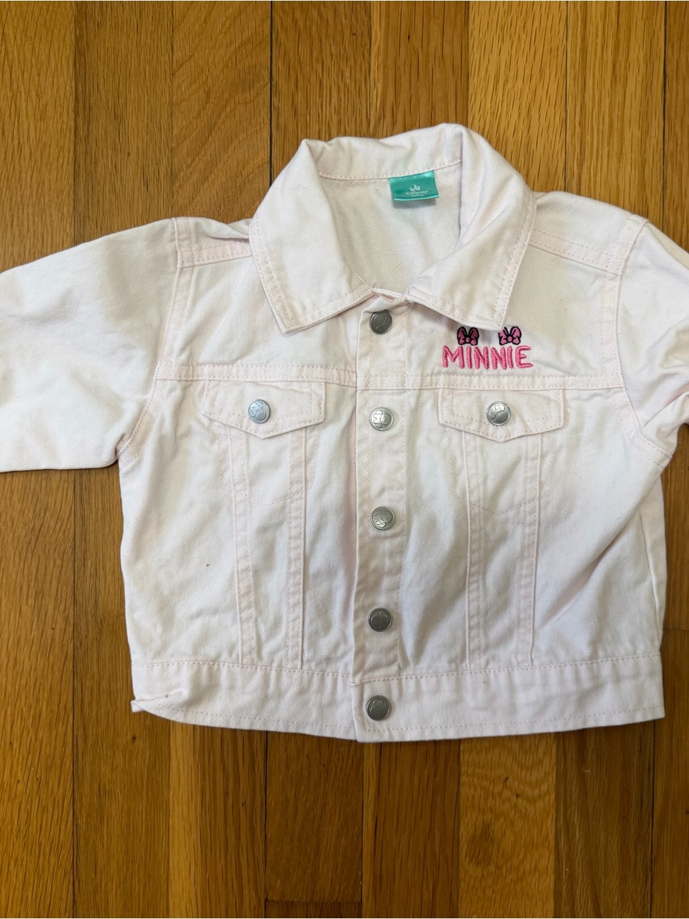 Disney Light Pink Minnie Denim-Style Jacket